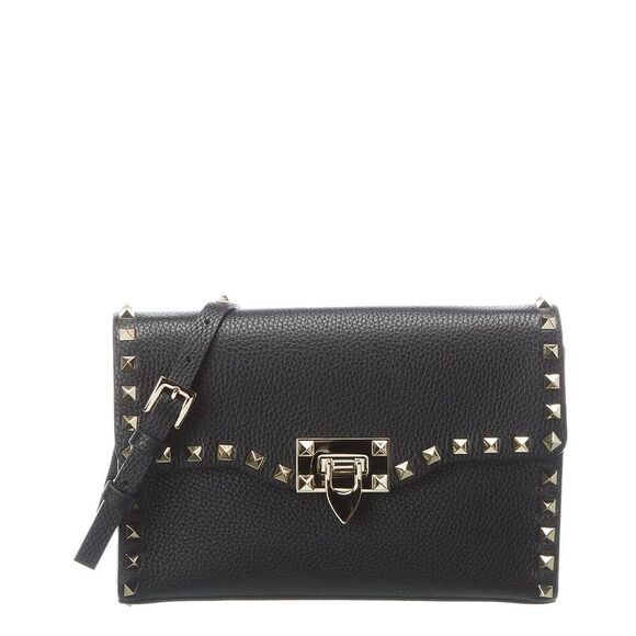 Valentino Handbags - Valentino Rockstud Small Grainy Leather Crossbody